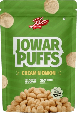 Cream & Onion - Jowar Puff